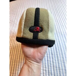 Vintage Shred Alert Fleece Hat Made USA Hood River Oregon Snowboard Streetwear